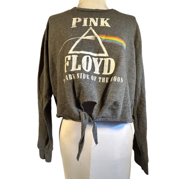 Pink Floyd Tops - Pink Floyd The Dark Side of the Moon Cropped Womens SweatShirt Size XL